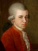 Wolfgang Amadeus Mozart, Detail aus einem Gemälde von Johann Nepomuk della Croce (ca. 1781)