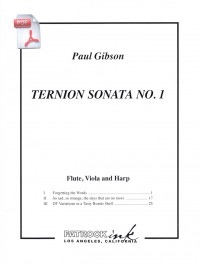 076-2204 • GIBSON - Ternion Sonata No. 1 - Score and parts