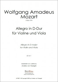 AVT007 • MOZART - Allegro - 2 parts, download only