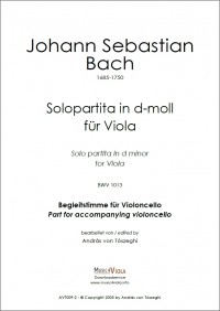 AVT009-2 • BACH - Partita - Part for accompanying violoncello
