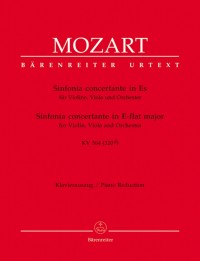 BA 4900-90 • MOZART - Sinfonia concertante - Klavierauszug, Sti