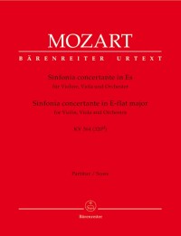 BA 4900 • MOZART - Sinfonia concertante - Partitur, Urtextau