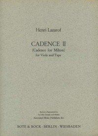 BB 1100118 • LAZAROF - Cadence II