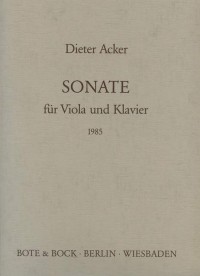 BB 1100121 • ACKER - Sonate - Partitur und Stimme