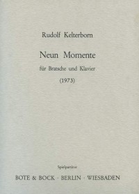 BB 1100125 • KELTERBORN - Nine Moments - Score and part