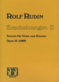 BB 1100127 • RUDIN - Erscheinungen II. Sonata, op. 12 - Score a