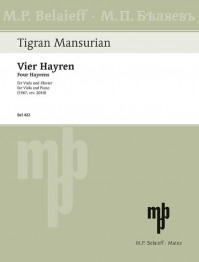 BEL 422 • MANSURIAN - Four Hayrens - Score and part