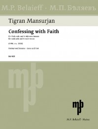 BEL 423 • MANSURIAN - Confessing with Faith - Partitur und S