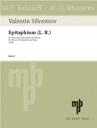 BEL 663 • SILVESTROV - Epitaphium (L. B.) - Score and part