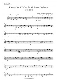BIR008 • TRIEBEL - Concerto No.1 - Orchestral part Horn 1
