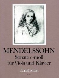 BP 0598 • MENDELSSOHN Sonate in c-moll (1824) Viola/Klavier