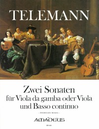 BP 0640 • TELEMANN Two Sonatas, for Viola and Bc, Score & pa