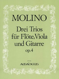 BP 1082 • MOLINO 3 Trios op. 4 für Flöte, Viola und Gitarre