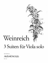 BP 1110 • WEINREICH 3 suites for viola solo - First edition