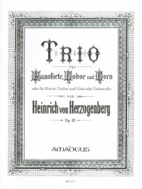 BP 1113 • HERZOGENBERG - Trio in D-major, op. 61 - Score and