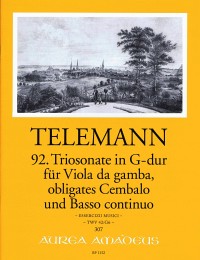 BP 1152 • TELEMANN - Triosonate Nr. 92 G-dur, TWV 42:G6