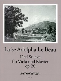BP 1178 • LE BEAU 3 pieces op. 26 for viola and piano