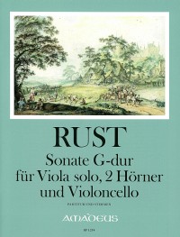 BP 1254 • RUST Sonate in G-dur (Erstdruck) - Part.u.St.
