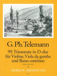 BP 1313 • TELEMANN 99. Sonata a tre in D major (TWV 42:D9)