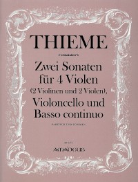BP 1371 • THIEME 2 Sonaten für 4 Violen, Cello und Bc.