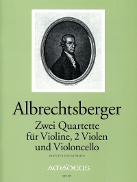 BP 1547 • ALBRECHTSBERGER J.G.  2 Quartets op. 20/3 + 4