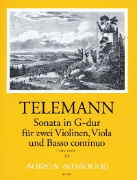 BP 1581 • TELEMANN Sonata G-dur (TWV 43:G9) - Part.u.St.