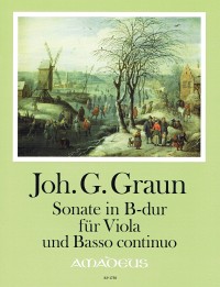 BP 1750 • GRAUN J.G. Sonate B flat major for viola and bc.