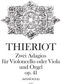 BP 1877 • THIERIOT 2 Adagios op. 41 für Cello (Va) & Orgel