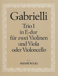 BP 2325 • GABRIELLI L. Trio I E-dur für 2 Violinen und Viola