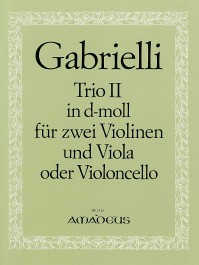BP 2326 • GABRIELLI L. Trio II d-moll für 2 Violinen u.Viola