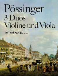 BP 2459 • PÖSSINGER 3 Duos op. 4 for violin & viola - Parts