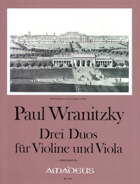 BP 2491 • WRANITZKY P. 3 duos for violin & viola - First Ed.