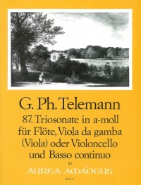 BP 2570 • TELEMANN - Triosonate Nr.87 - Partitur und 4 Stimm