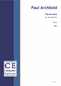 CE-PA1PDD1 • ARCHBOLD - Pas de deux - Score and viola part