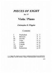 CHW467B • WIGGINS - Pieces of Eight - Partitur und Stimme