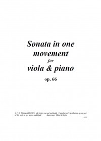 CHW488 • WIGGINS - Sonata in one movement - Score and part