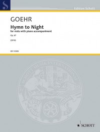 ED 13305 • GOEHR - Hymn to Night - Partitur und Stimme