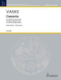 ED 22987 • VASKS - Concerto - piano reduction with solo part