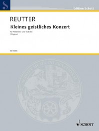 ED 4486 • REUTTER - Kleines geistliches Konzert - Score and 