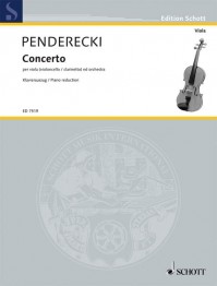 ED 7519 • PENDERECKI - Viola Concerto - Klavierauszug mit So