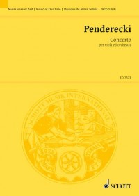 ED 7573 • PENDERECKI - Viola Concerto - Studienpartitur