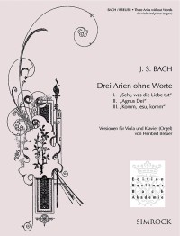 EE 5409 • BACH - Drei Arien ohne Worte (Three arias without 