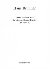 FAE112 • BRUNNER - Sonate in einem Satz - Score and part (V