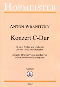FH 2017 • WRANITZKY (VRANICKY) - Konzert - Klavierauszug