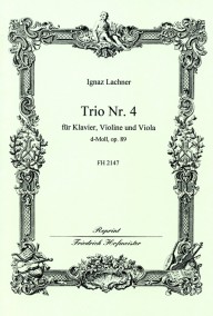 FH 2147 • LACHNER - Trio Nr. 4, d-moll, op. 89 - Partitur un