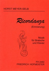 FH 2482 • MEYER-SELB - Ricordanza - Score and part