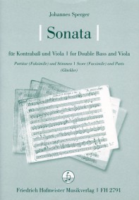 FH 2791 • SPERGER - Sonata, MeiS C I/6 - Partitur & Stimmen