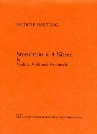 FH 2970 • HARTUNG - Streichtrio in 4 Sätzen - Score and part