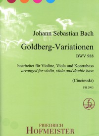 FH 2993 • BACH - Goldberg-Variationen - Partitur und Stimmen