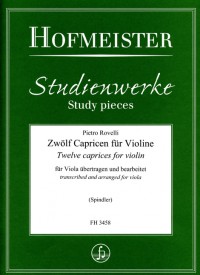 FH 3458 • ROVELLI - 12 Capricen für Violine - Bratschenstimm